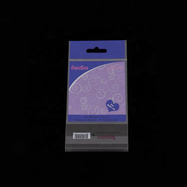 Custom printing self adhesive plastic BOPP header card bag with butterfly hole