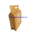 Kraft Side Gusset Flat Bottom Stand-Up Zip pouch, bottom stand up bags 30pcs one bundle supplier