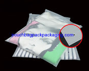 Slide zipper reusable CPE / PPE bag for wet bikini / underwear supplier