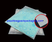 Printed CPE garment Zip Lock Bags, slide zip garment pouch bag supplier