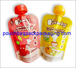 Juice packing bag with spout, stand up spout pouches plastic for food packaging supplier