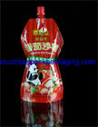 Custom printed stand Spout pouches for juice beverage sauce ketchup 320 g supplier