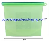 Microwave safe Food storage bag silicone fresh bag 20 x 18 cm 1000 ml supplier