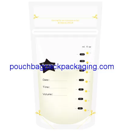 Hot breastmilk storage bag, breast milk stoarge pouch, 200ML and 7oz supplier