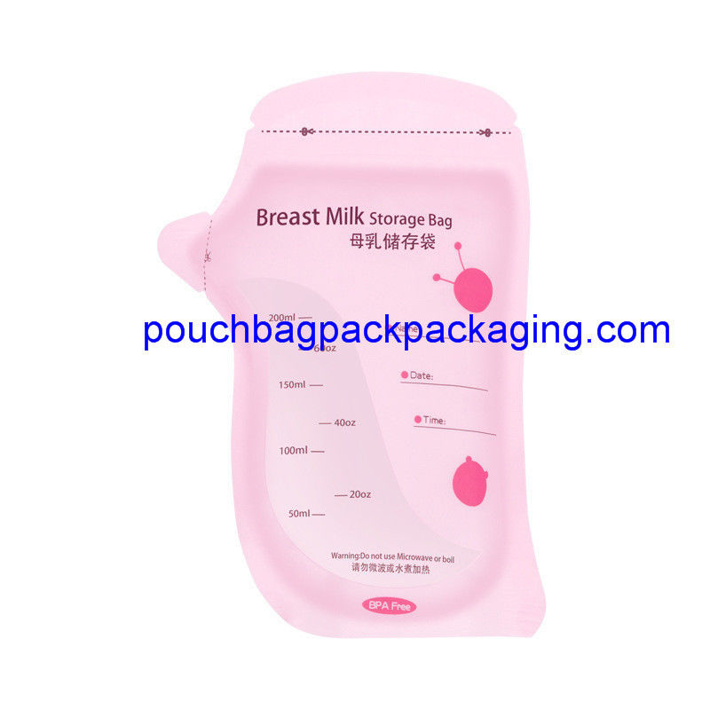 200 ml breast milk storage bag pack adorable shape double waterproof zip supplier