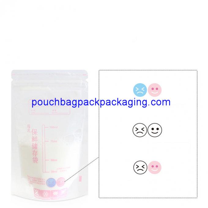 Thermal sensor Breast Milk Storage bag, 100 ml 85 x 150 + 60 mm breast milk storage bag