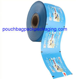 PET/PE plastic packaging film roll, laminated packing plastic roll for cookie