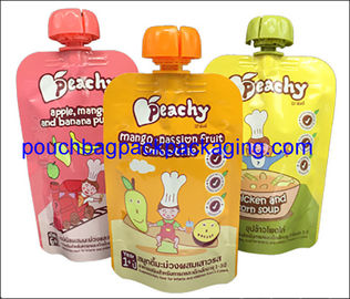 Fruit juice spout pouch, stand up pouch with spout for juice packaging 150 ml