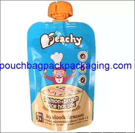 Spout Pouch, Stan up Pouch with Spout for Juice, Water Doypack 100 ml  to 150 ml