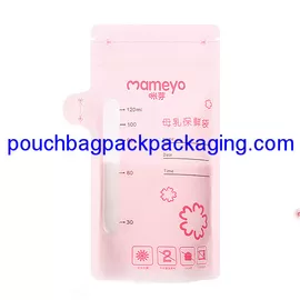 120ml breast milk storage bag 90 x 150 + 60 mm, food grade breast milk pouch bag