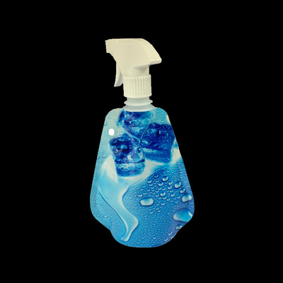 Plastic spray bottle pouch stand up pouch spray bag pouch folding water bottle supplier