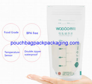 New breast milk storage bag with temperature sensor thermal sensor supplier