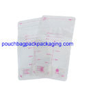 200ml breast milk storage bag pack, double waterproof zipper on top supplier
