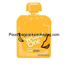 Plastic stand up spout pouch for juice, water and other liquid supplier
