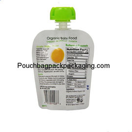 3.17oz stand up spout pouch for baby food, BPA free and food safety supplier