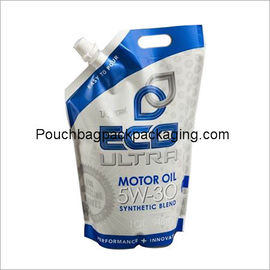 Free stand up spout pouch, laminated spout pouch for motor oil supplier