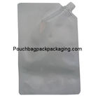 Free stand up spout pouch, laminated spout pouch for motor oil supplier