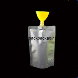 Free stand up spout pouch, laminated spout pouch for motor oil supplier