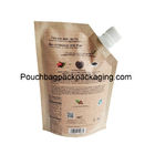 Kraft stand up spout pouch, custom coffee stand up pouch 100g or 352ml supplier