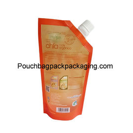 Laminated Stand up spout pouch, stand up bag for seed 300g or more supplier