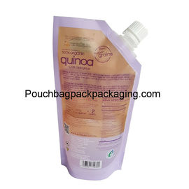 Laminated Stand up spout pouch, stand up bag for seed 300g or more supplier