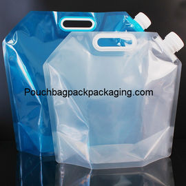 5L stand up spout pouch for water, plastic water bag foldable supplier