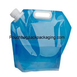 10 liter PE collapsible water container, stand up collapsible water bag plastic supplier