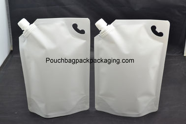 Aluminum stand up spout pouch with spout for juice, food or other liquid supplier