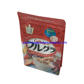 Flat Bottom Gusset Bag zip on top for food packaging 800g or 850g supplier