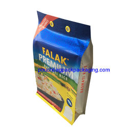 Block bottom gusset bags, stand up flat bottom side pouch, flexible pouch packaging supplier