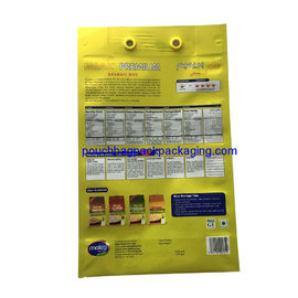 Block bottom gusset bags, stand up flat bottom side pouch, flexible pouch packaging supplier