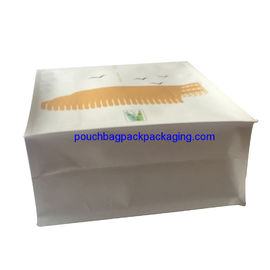 Standing Side Gusset flat bottom pouch, Quad Seal Flat Block bags supplier