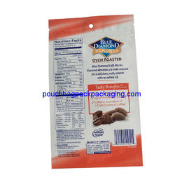 Custom stand up pouch with zipper, Printed Aluminum Foil standing zip bag for almond supplier