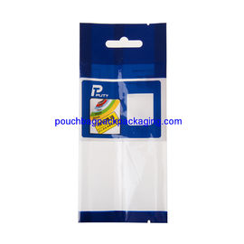 Printed side gusset bag with hang hole, side gusset pouch with tear notch supplier