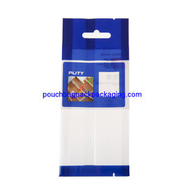 Printed side gusset bag with hang hole, side gusset pouch with tear notch supplier