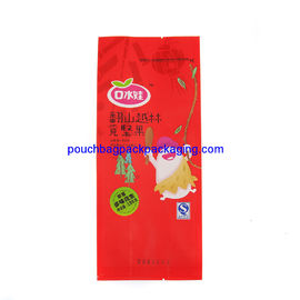 Food grade custom printed side gusset bag plastic, foil side gusset pouch for tea supplier