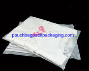 Matte slide zip garment bag, printed slide zipper clothes pouch supplier