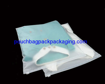 Custom slide zip lock garment pack bag, printed slide zip lock pouch bag supplier