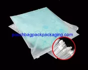 Reclosable clear matt CPE zip seal bag, resealable slide zip seal garment poly bag supplier