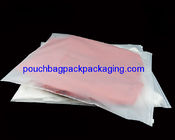 Custom slide garment bag, zip lock on top, printed zipper on top pouch bag supplier