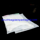 Matte slide zip garment bag, clothes pouch bag with zip on top supplier