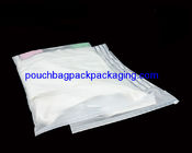 Matte slide zip garment bag, clothes pouch bag with zip on top supplier