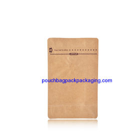 High quality Kraft Paper bag with Zip Lock Bags for food packaging supplier