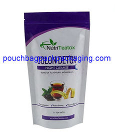 Stand up tea pouch with printing, stand up bag pouch resealable supplier