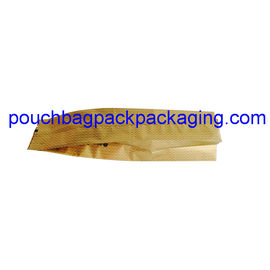 Custom foil tea bag, side gusset tea pouch bag, back heat seal bag supplier