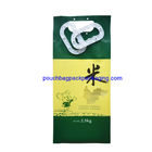 Plastic rice bag with handle, high quality plastic bag for 2.5KG rice supplier
