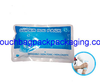 Plastic ice pack bag, poly ice pack bag, matte printing, food grade supplier