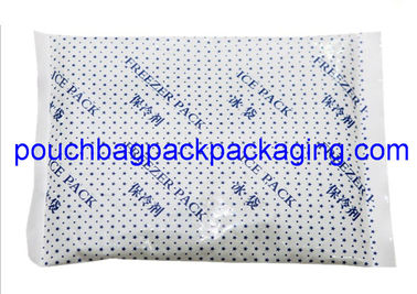 Plastic ice pack bag, poly ice pack bag, matte printing, food grade supplier