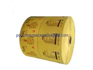 Gravure printing plastic film roll cracker packing laminating roll for food supplier