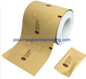 Custom printing laminated aluminum foil plastic film rolls for sauce supplier